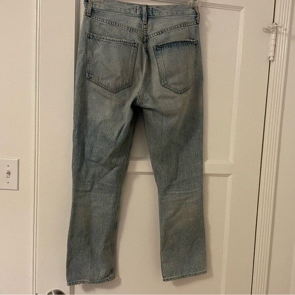 AGOLDE RILEY HIGH RISE STRAIGHT CROP in color Shatter (sold out size) - Picture 6 of 10